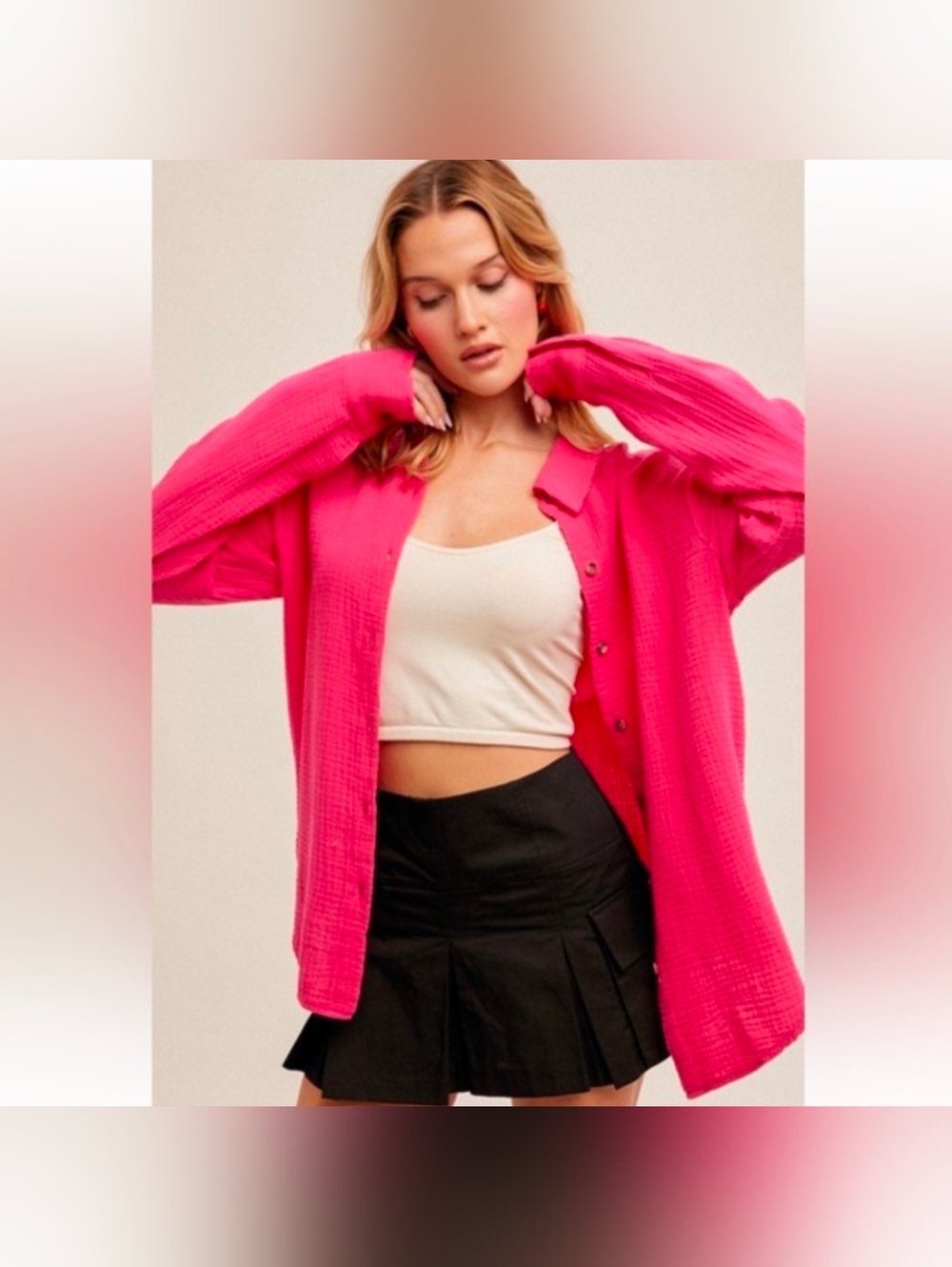 Hem & Thread Women's Button-Down Shirt Jacket